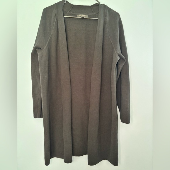 Banana Republic Factory Sweaters - Banana Republic Black Open Front Cardigan Size Medium ~ Cotton ~ Casual Work